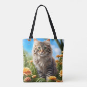 Schöner Garten für Katzen Tasche (Rückseite)