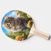 Schöner Garten für Katzen Tischtennis Schläger (Seitenansicht)