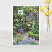 **SCHÖNER GARTEN** FÜR SCHÖNE *SIS* KARTE (Gelbe Blume)