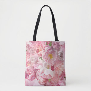 Schöner Garten mit rosa Blume Tasche