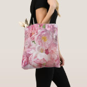 Schöner Garten mit rosa Blume Tasche (Von Nahem)