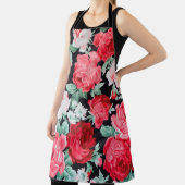 Schöner Garten mit rote Rosen Schürze (InSitu)