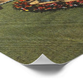 Schöner Garten Savannah GA Kunstvoll wandern im Va Poster (Ecke)