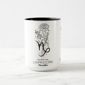 Schöner Geburtsmonat /Sternzeichen/Steinbock Tasse (Zentrum)