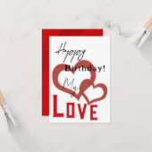 schöner Geburtstag Karte (Vorderseite/Rückseite Beispiel)