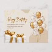 Schöner Geburtstag Postkarte (Vorderseite)