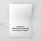 Schöner Geburtstag von Sonnenaufgang zu Karte (Innenseite)