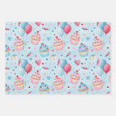 Schöner Geburtstagskuchen Geschenkpapier Set (Vorderseite 3)