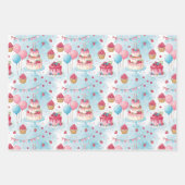 Schöner Geburtstagskuchen Geschenkpapier Set (Vorderseite 2)