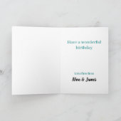 Schöner Geburtstagskuchen Karte (Innenseite)