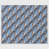 Schöner, gedämpfter Plover am Strand Geschenkpapier (Flach)