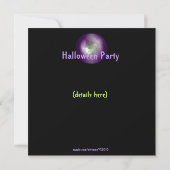 Schöner Geist im Crystal Ball Halloween-Party Einladung (Rückseite)