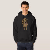 Schöner Gelbe Labrador Hoodie (Vorne ganz)