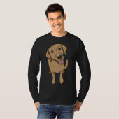 Schöner Gelbe Labrador T-Shirt (Vorne ganz)