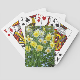Schöner, gelber Baumgarten Spielkarten