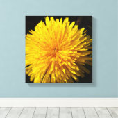 Schöner gelber Kronleuchter Leinwanddruck (Insitu (Holzboden))