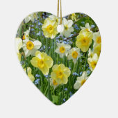 Schöner gelber Narzissengarten Keramik Ornament (Rechts)