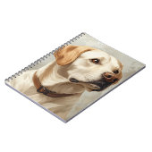 SCHÖNER GELBLABRADOR RETRIEVER HUND NOTIZBLOCK (Linke Seite)