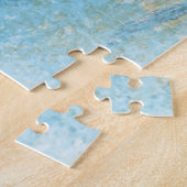 Schöner, gemalter Snowy Egret Coastal Bird Puzzle (Seite)