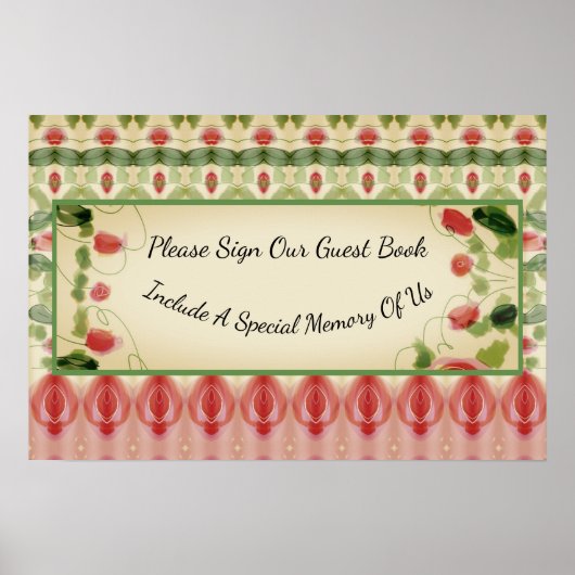 Schöner Gemusterter Designer Poster (Vorne)