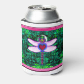 Schöner Gerahmter Artwor "Crackel Gerahmt Dragonfl Dosenkühler (Kanne Rückseite)