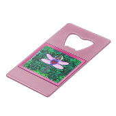 Schöner Gerahmter Artwor "Crackel Gerahmt Dragonfl Geldbeutel Flaschenöffner (Vorderseite Schrägansicht)