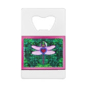 Schöner Gerahmter Artwor "Crackel Gerahmt Dragonfl Geldbeutel Flaschenöffner (Rückseite)