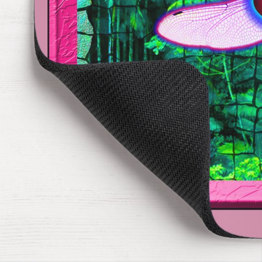 Schöner Gerahmter Artwor "Crackel Gerahmt Dragonfl Mousepad (Ecke)