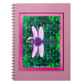 Schöner Gerahmter Artwor "Crackel Gerahmt Dragonfl Notizblock (Vorderseite)