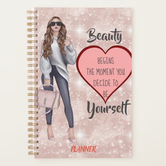 Schöner Girl Planner Planer (Vorderseite)