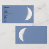 Schöner, glänzender Halbmond im Tageslicht Custom Visitenkarte (Vorne/Hinten)
