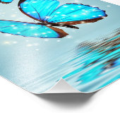 schöner, glänzender Schmetterling Fotodruck (Ecke)