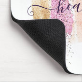 Schöner Glitter-Schmieren personalisiert Mousepad (Ecke)