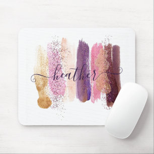Schöner Glitter-Schmieren personalisiert Mousepad