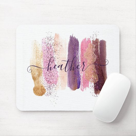 Schöner Glitter-Schmieren personalisiert Mousepad (Mit Mouse)