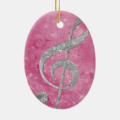 Schöner Glittereffekt Silbertreppenspalte Keramikornament (Hinten)