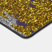 Schöner Glitzer Neues Jahr lila Schreibtischunterlage (Ecke)