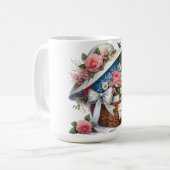 Schöner glücklicher Muttertag Mama Kaffeetasse (Vorderseite Links)