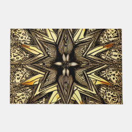 Schöner Gold Star Fußmatte