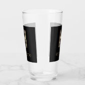 Schöner Gold- und Schwarz-Glas-Cup Glas (Rechts)
