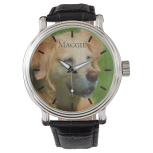 Schöner Golden Retriever Benutzerdefiniert Persona Armbanduhr