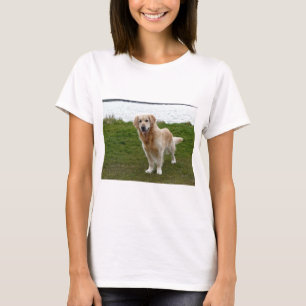 Schöner Golden Retriever Dog Stehend T-Shirt