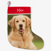 Schöner Golden Retriever Strumpf Kleiner Weihnachtsstrumpf (Vorderseite)