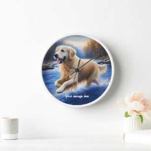 Schöner Golden Retriever Uhr