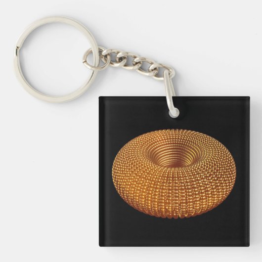 Schöner Golden Torus Schlüsselanhänger (Vorderseite)