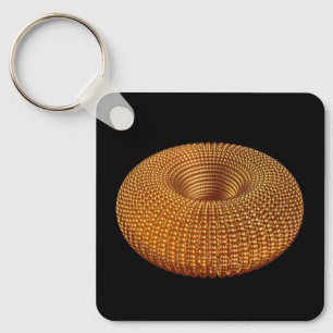 Schöner Golden Torus Schlüsselanhänger