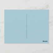 Schöner goldener Weihnachtsbaum blau Postkarte (Rückseite)