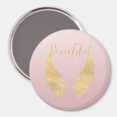 Schöner Goldengel Magnet (Vorderseite/Rückseite)