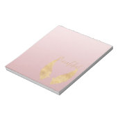Schöner Goldengel Notizblock (Rotiert)