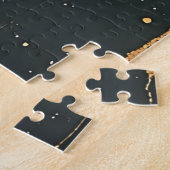 Schöner gotischer Engel und weiße himmlische Rose Puzzle (Seite)